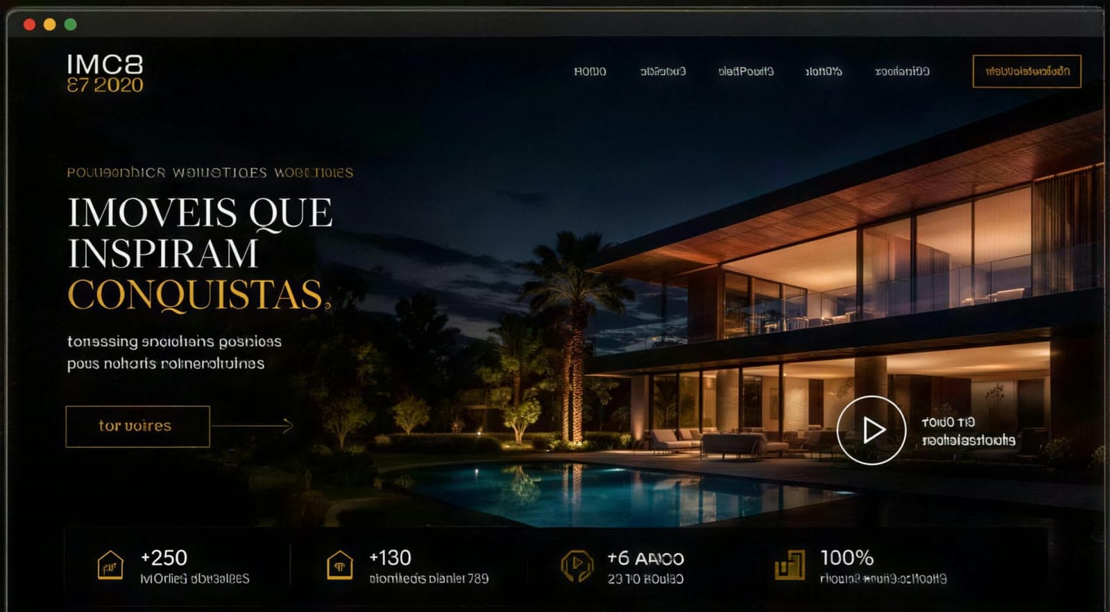 Site criado pela PARADOXO: tipografia forte, imagem em tela cheia e hierarquia clara.